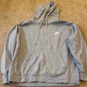 Nike Men's Heather Gray Pullover Hoodie